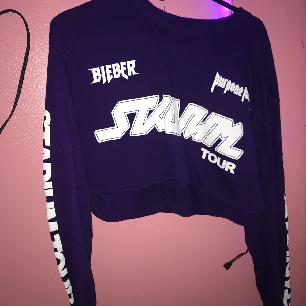 2 Justin Bieber Cropped tees